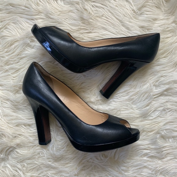 Cole Haan Shoes - Cole Haan Black Peep Toe Heels